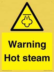 Warning Hot steam